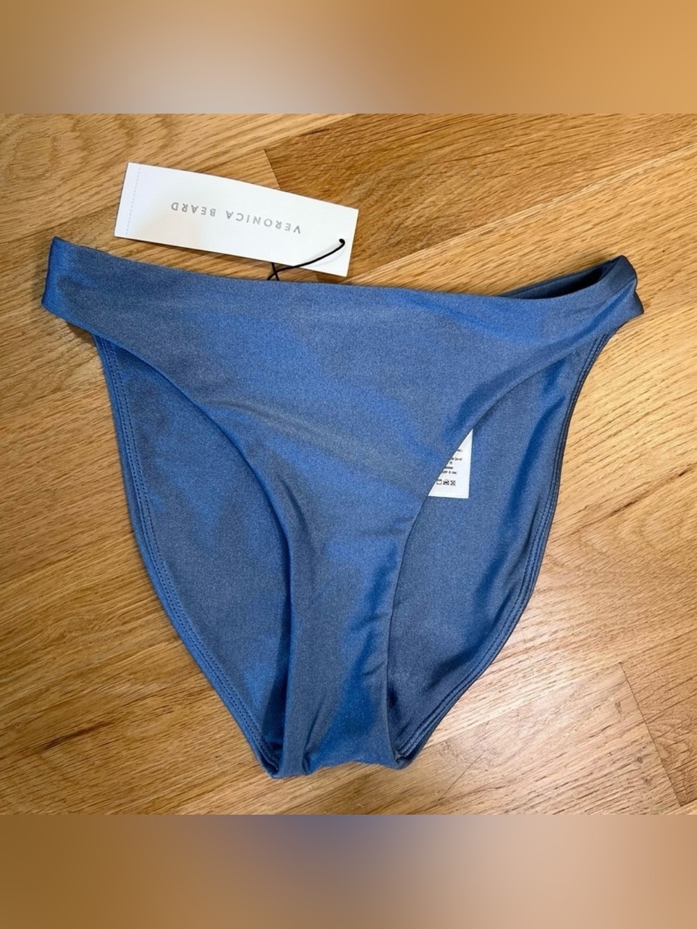 Veronica Beard Marau Petrol Metallic Bikini Bottom XS NWT